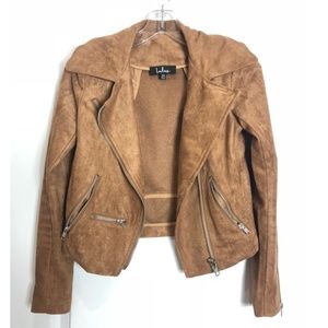 Suede Moto Jacket size 0 xs